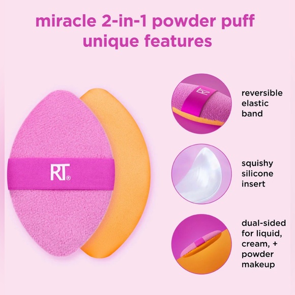 ✨🆕Real Techniques Miracle 2-In-1 Powder Puff & Travel Case!💜✨ - Picture 9 of 10